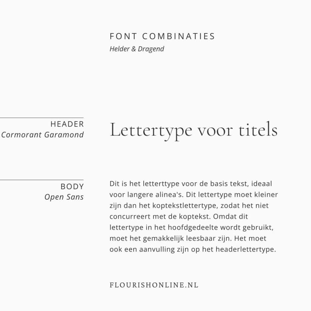 Helder & Dragend: Typografie voor krachtige titels en teksten op websites.