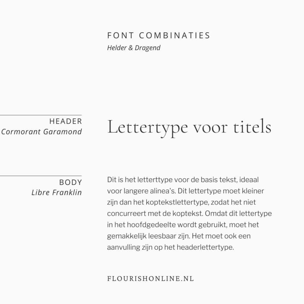 Helder & Dragend fontcombinatie voor opvallende titels en koppen.