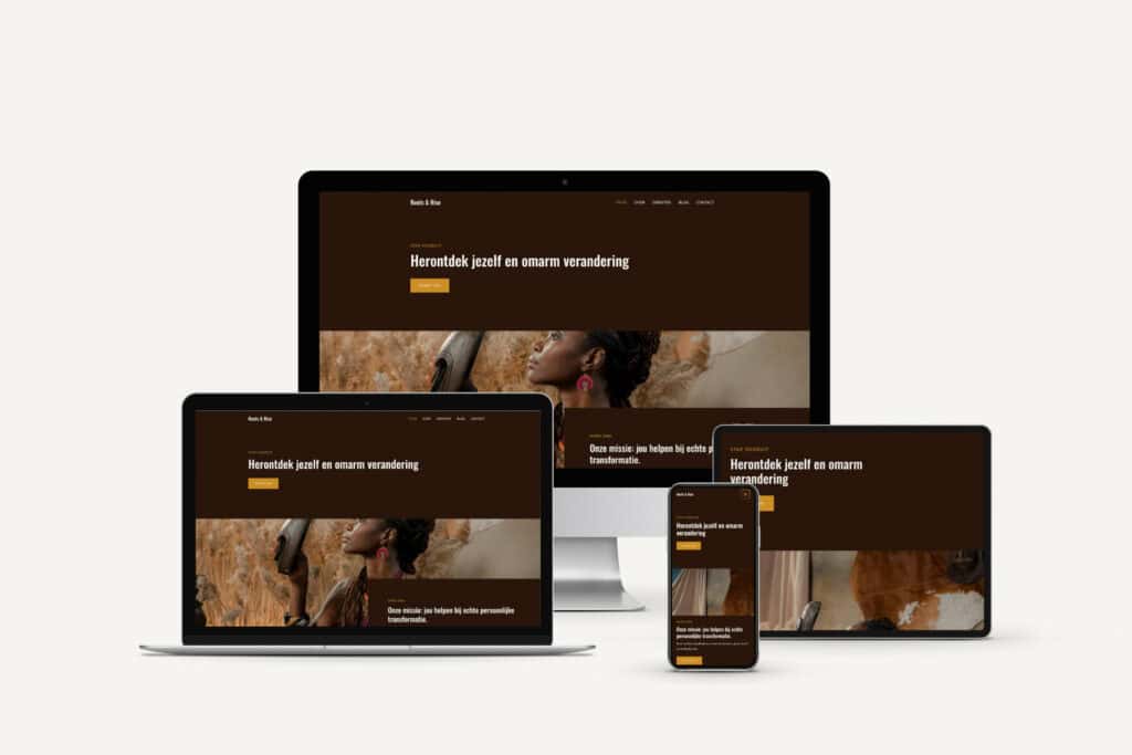 Website weergave op verschillende apparaten voor krachtige online branding.