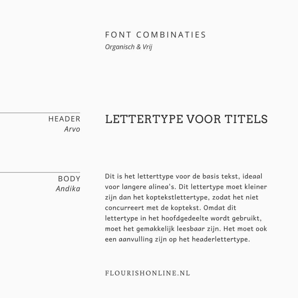 Illustratie van organisch en vrij lettertype voor creatieve branding.
