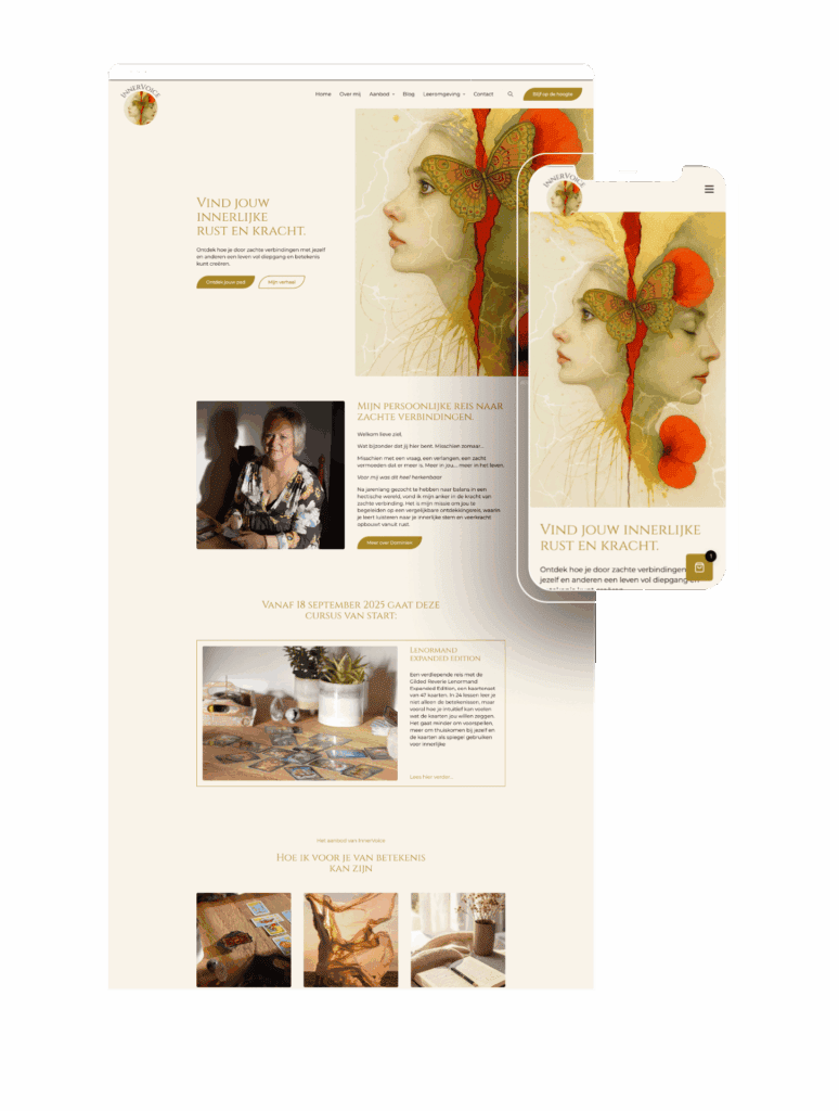 InnerVoice Reading sessie met creatieve kunst en rustgevende sfeer.