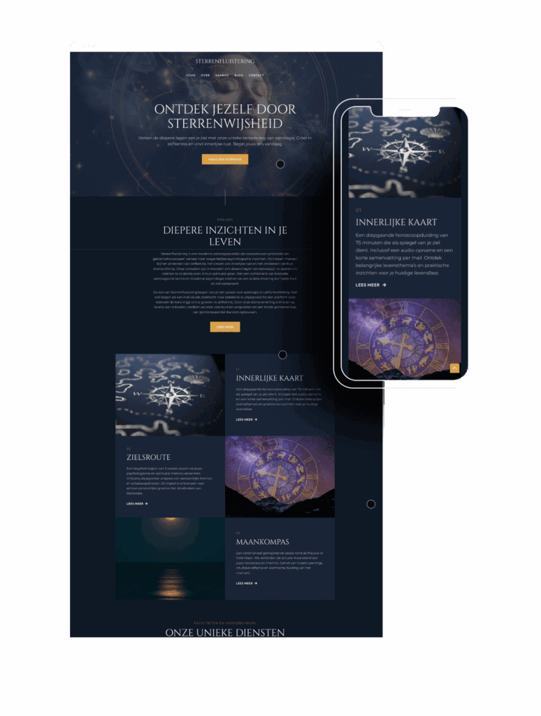 Sterrenfluistering met innerlijke kaart en sterrenwijsheid voor zelfontdekking.