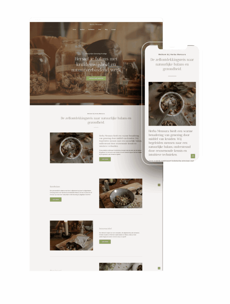 Herba Mensura, natuurlijke kruidenmix voor balans en welzijn.