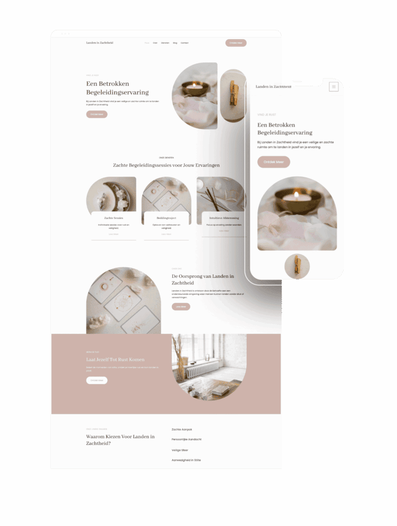 Landen in zachtheid - rust en sereniteit in begeleidingservaring.